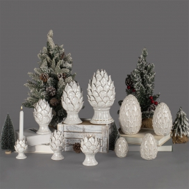 CERAMIC CANDLEHOLDER WHITE COLOR